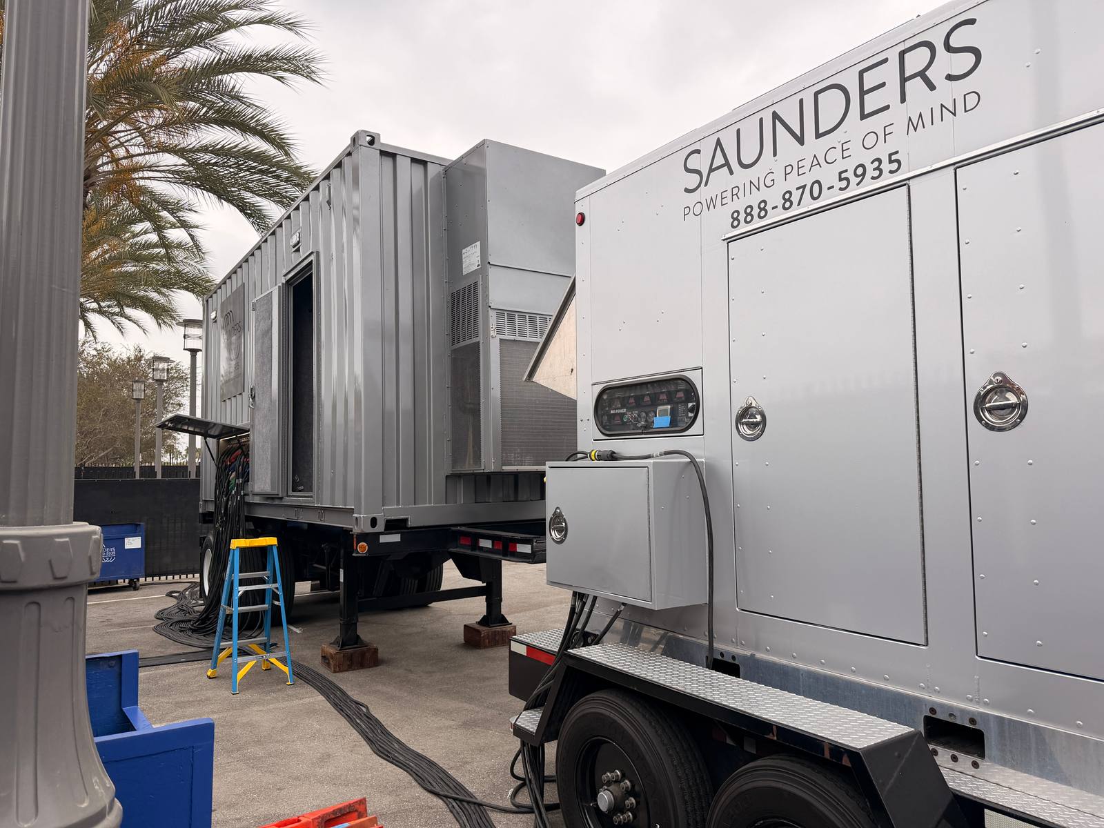Broadcast Trailer Power Distro and Battery backup